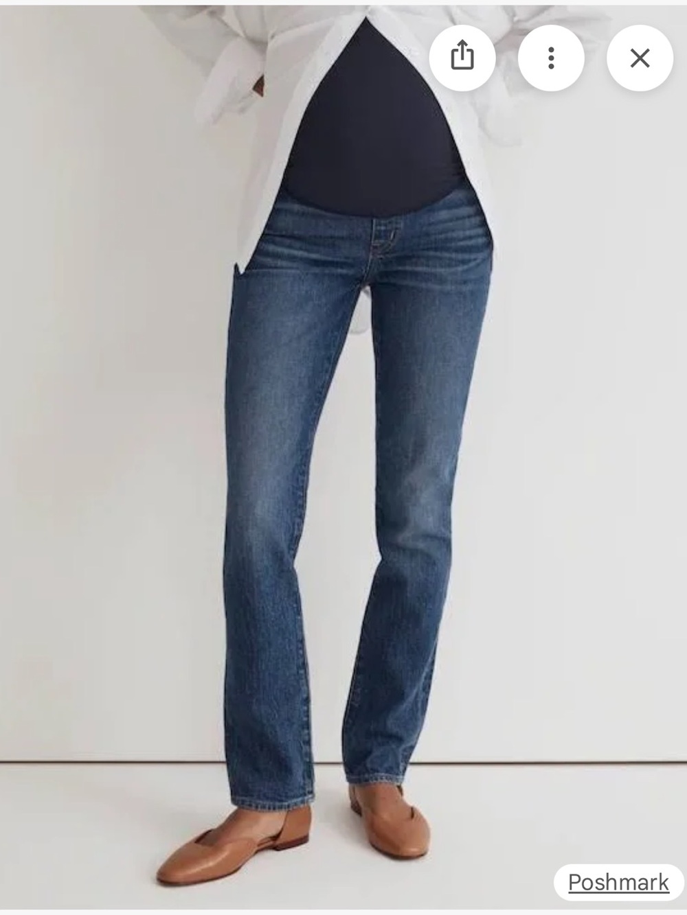 NWT Madewell Maternity Jeans Size 31 Decatur Wash So Cute&Comfy!